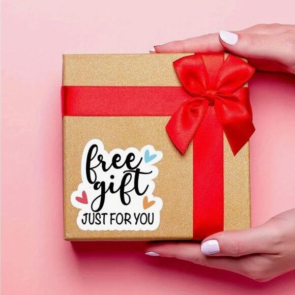 120 Free Gift Just For You Stickers ~ Appreciation Thank You Shipping Labels - Picture 3 of 10